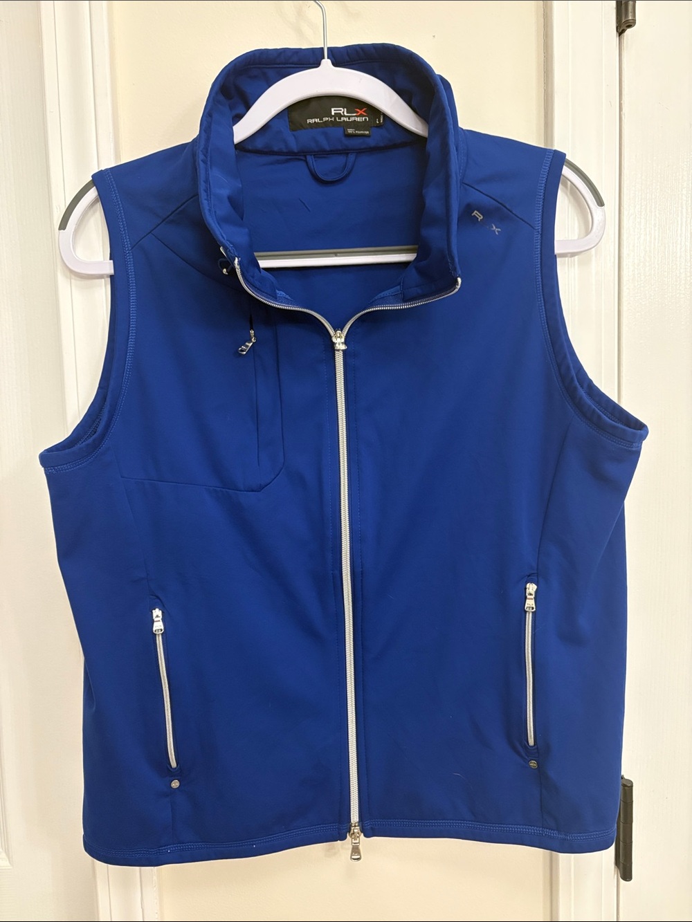 RLX Ralph Lauren Blue Zip Front Vest